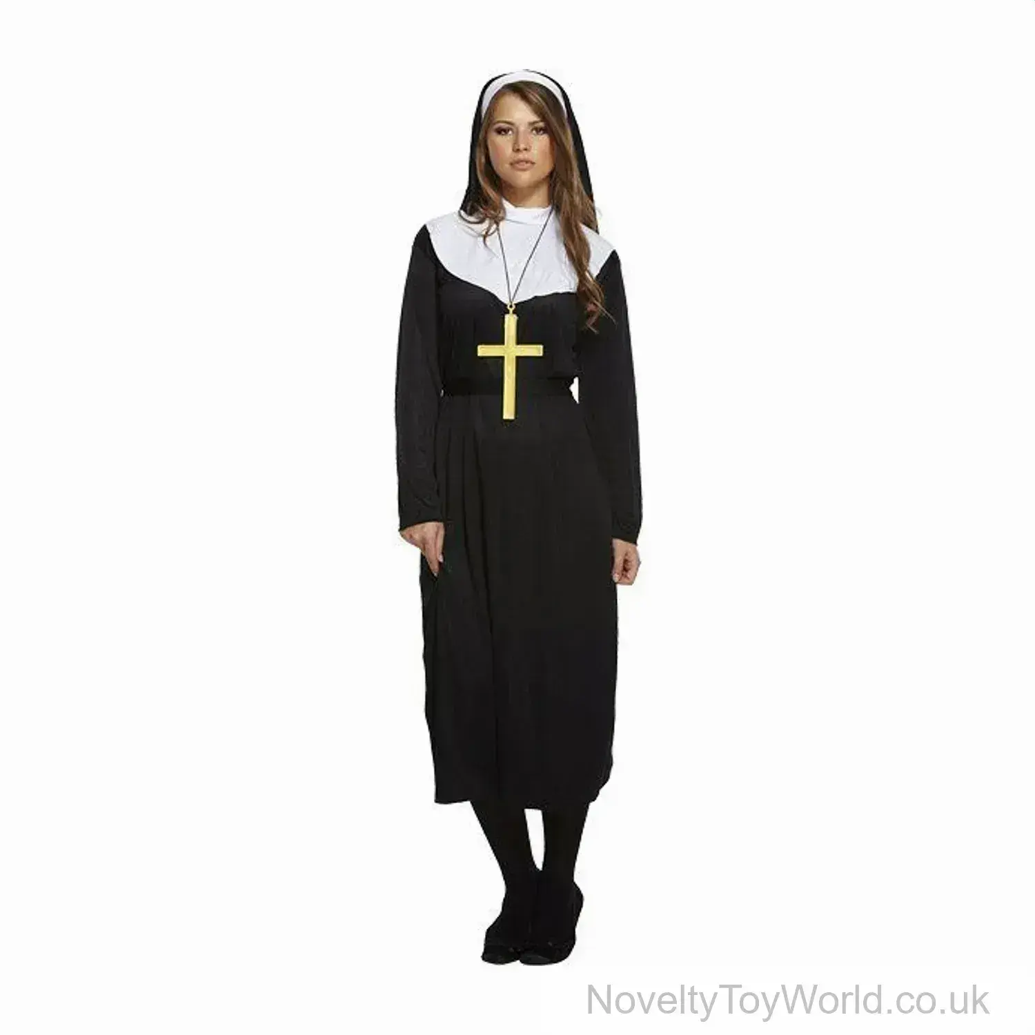 Women's Nun Fancy Dress Costume (One Size)