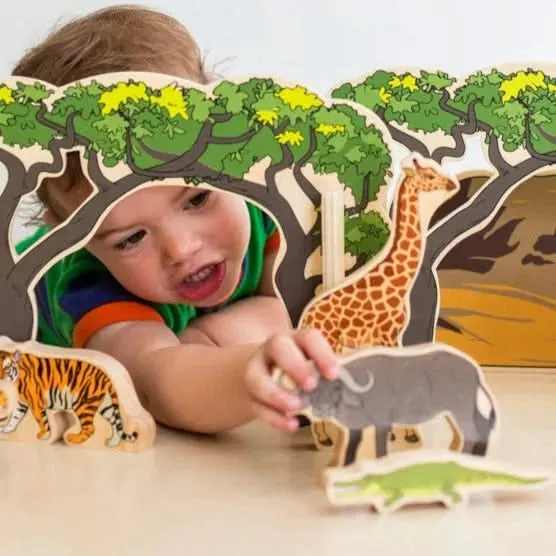 Wooden Animals In The Wild