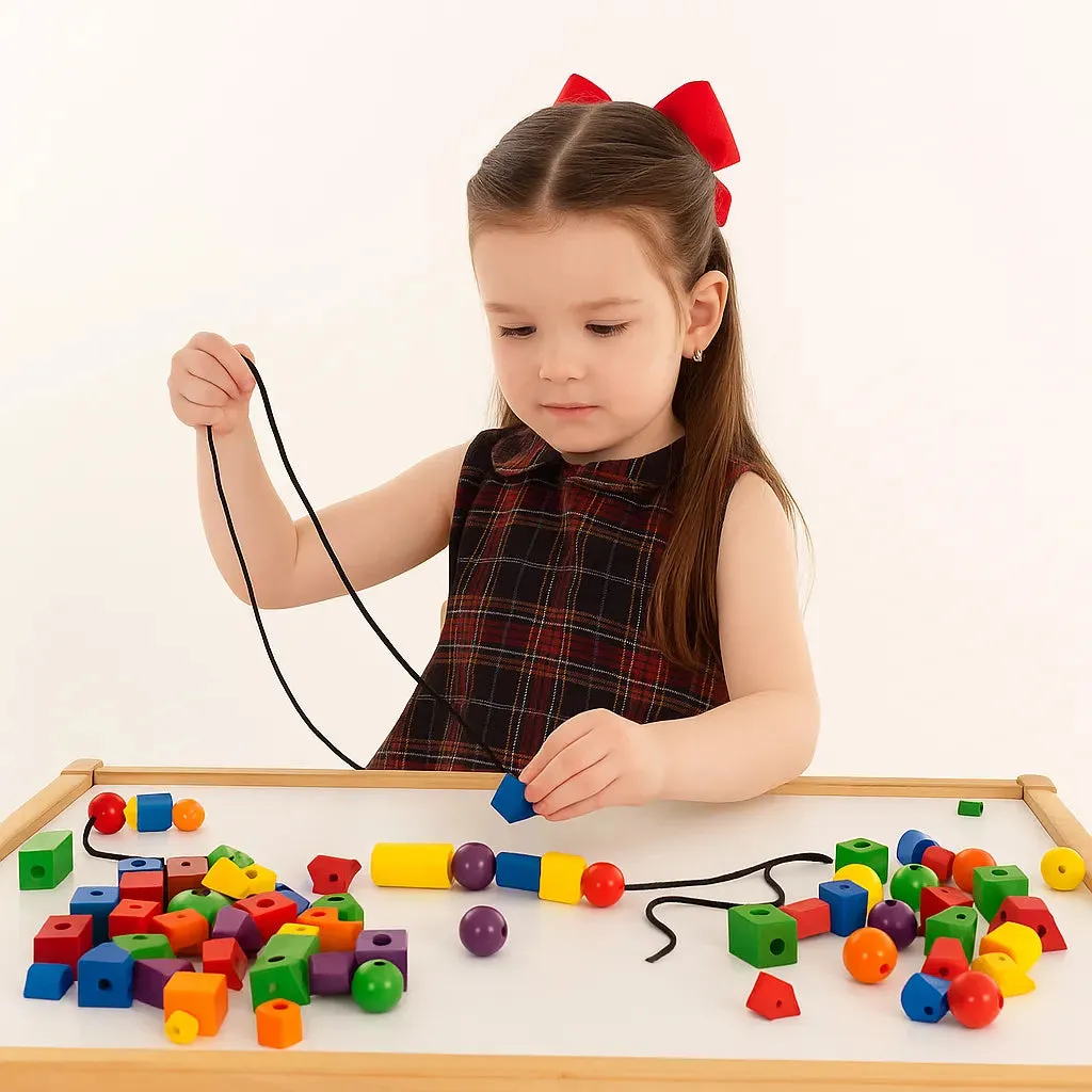 Wooden Attribute Beads - Pk144