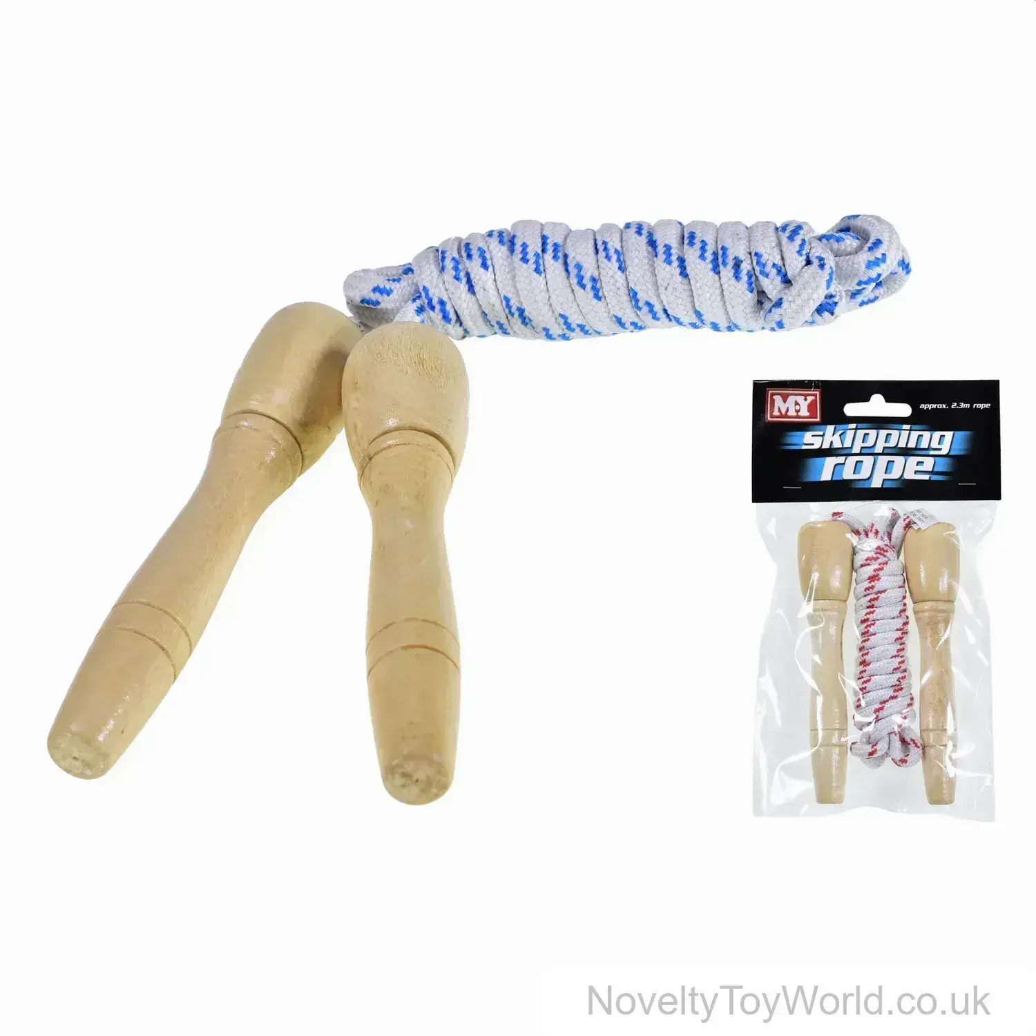 Wooden Handle Skipping Rope - Kid's Toy (230cm)