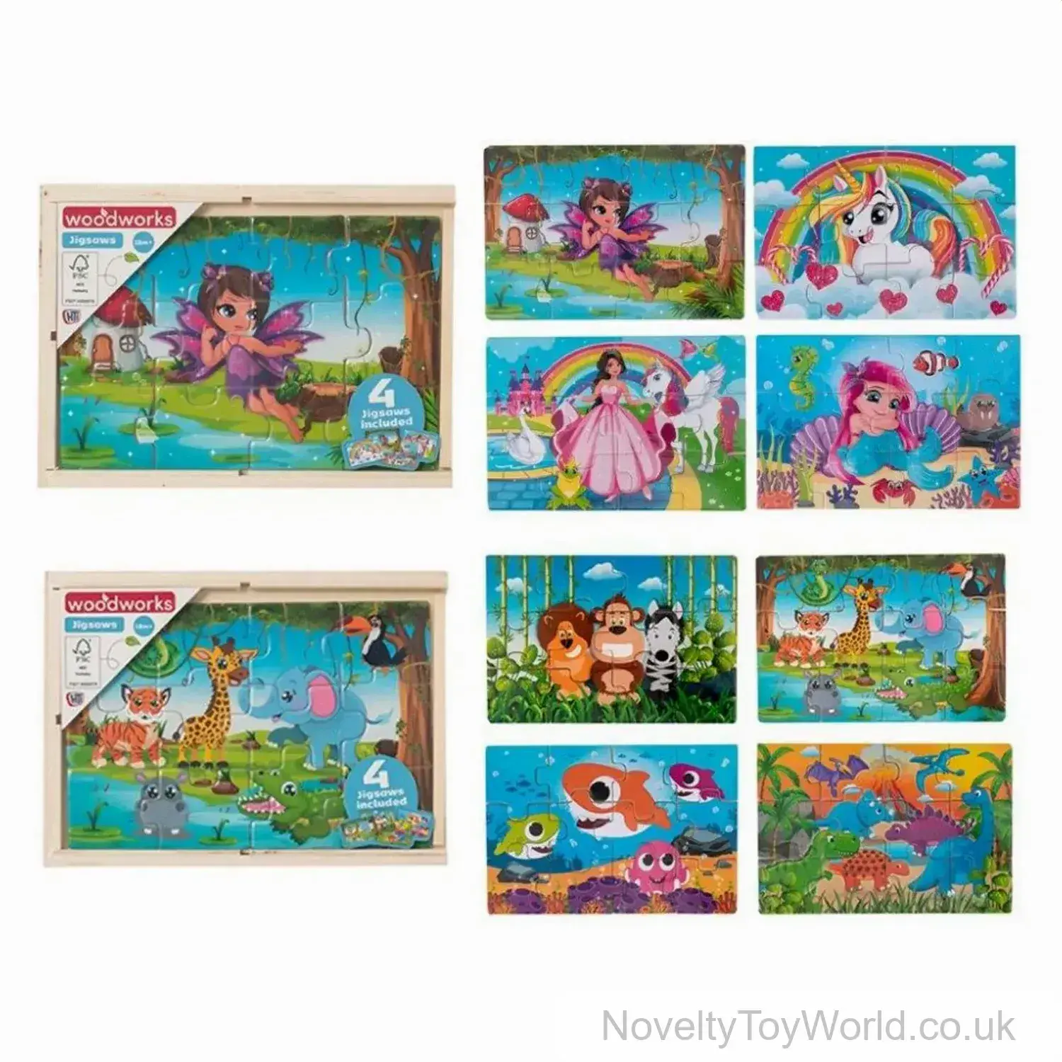 Wooden Jigsaw Puzzles for Toddlers (18m+)
