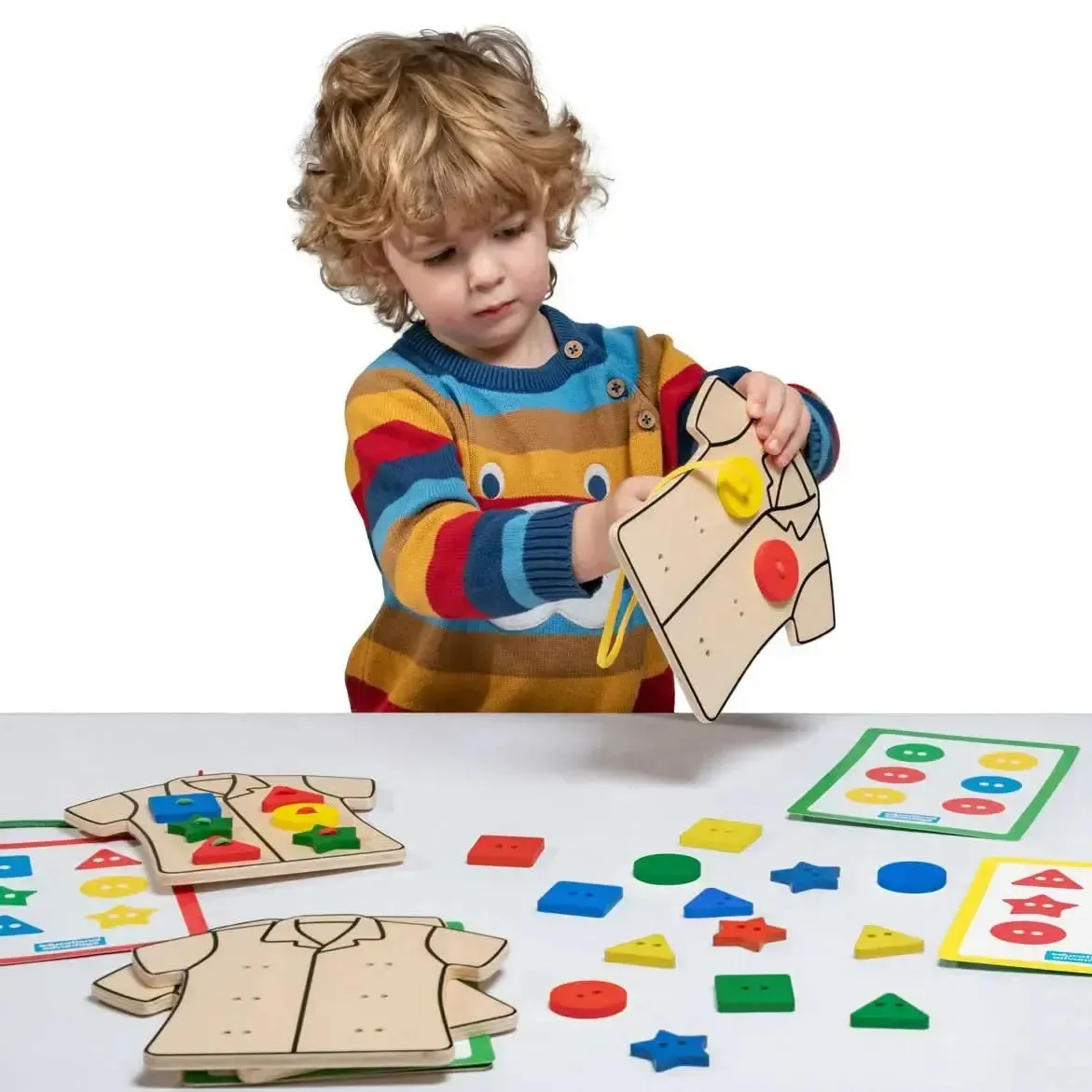 Wooden Lacing Clothes