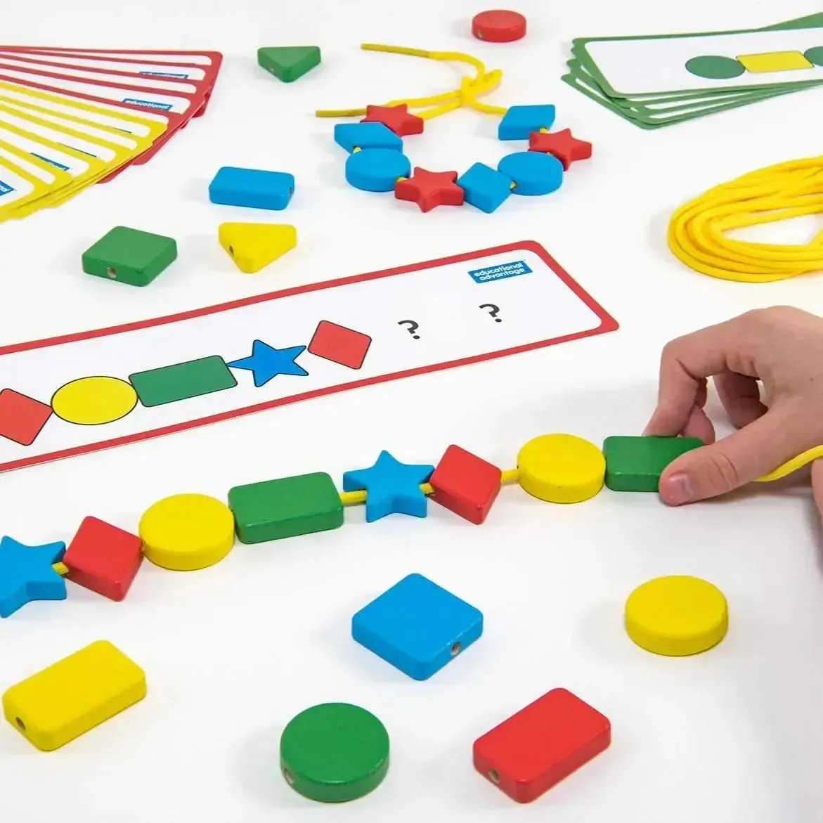 Wooden Lacing Shape Beads