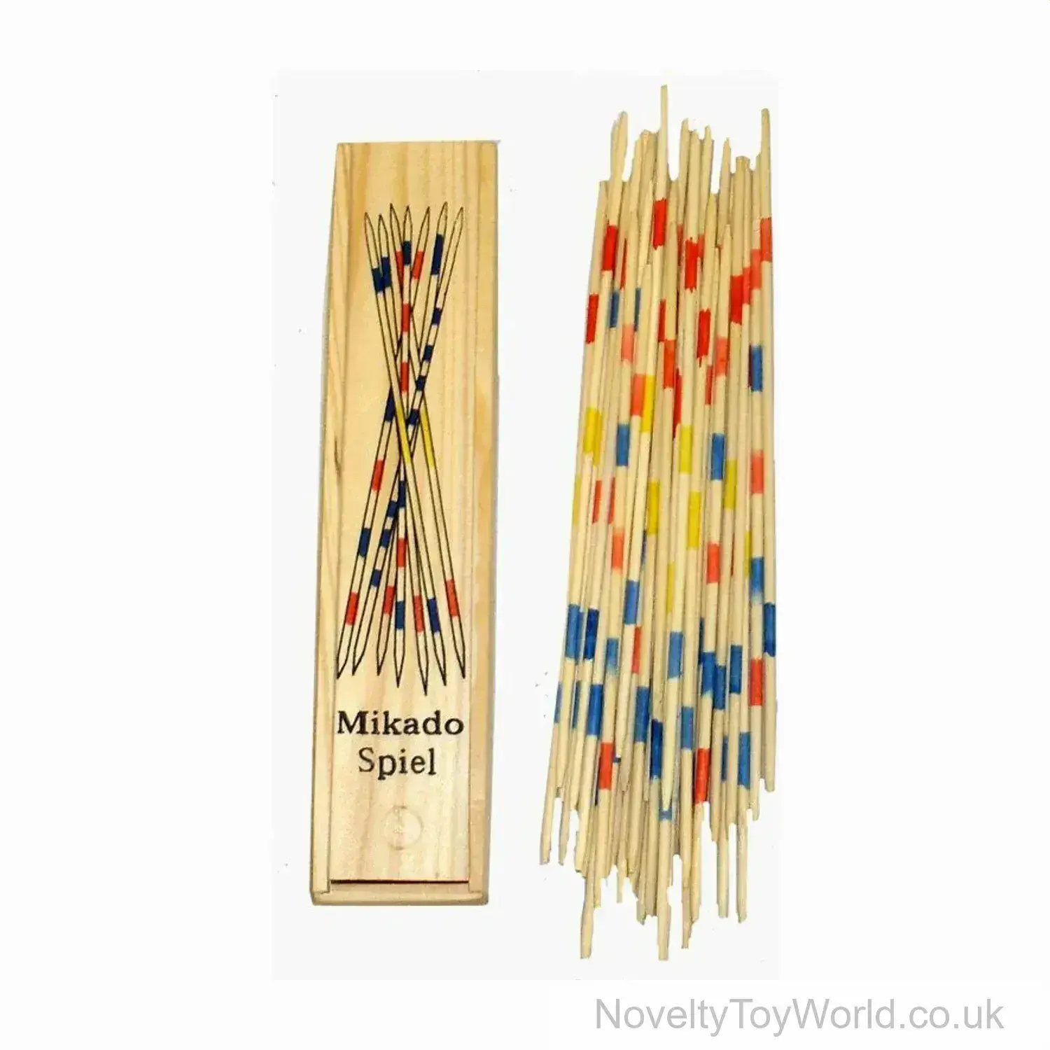 Wooden Pick Up Sticks Mikado Game in Wooden Box (19cm)