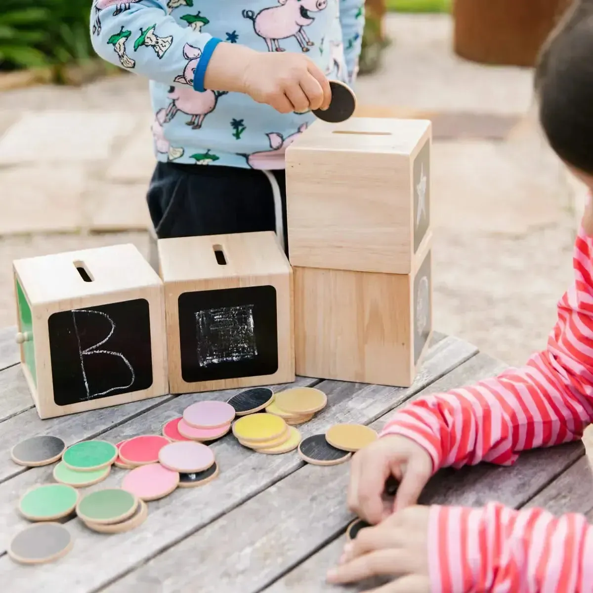 Wooden Post Sort ’n’ Play