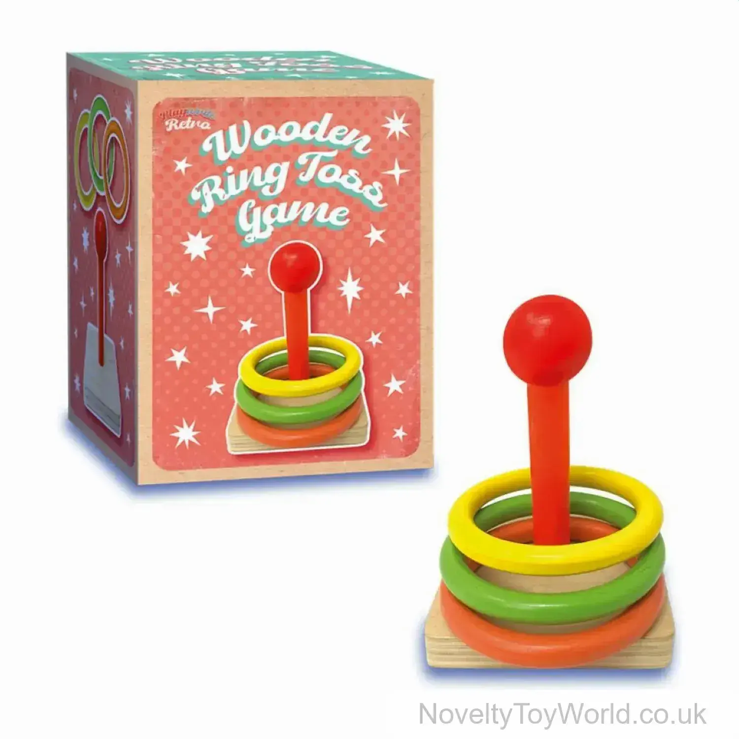 Wooden Ring Toss Family Game - Boxed