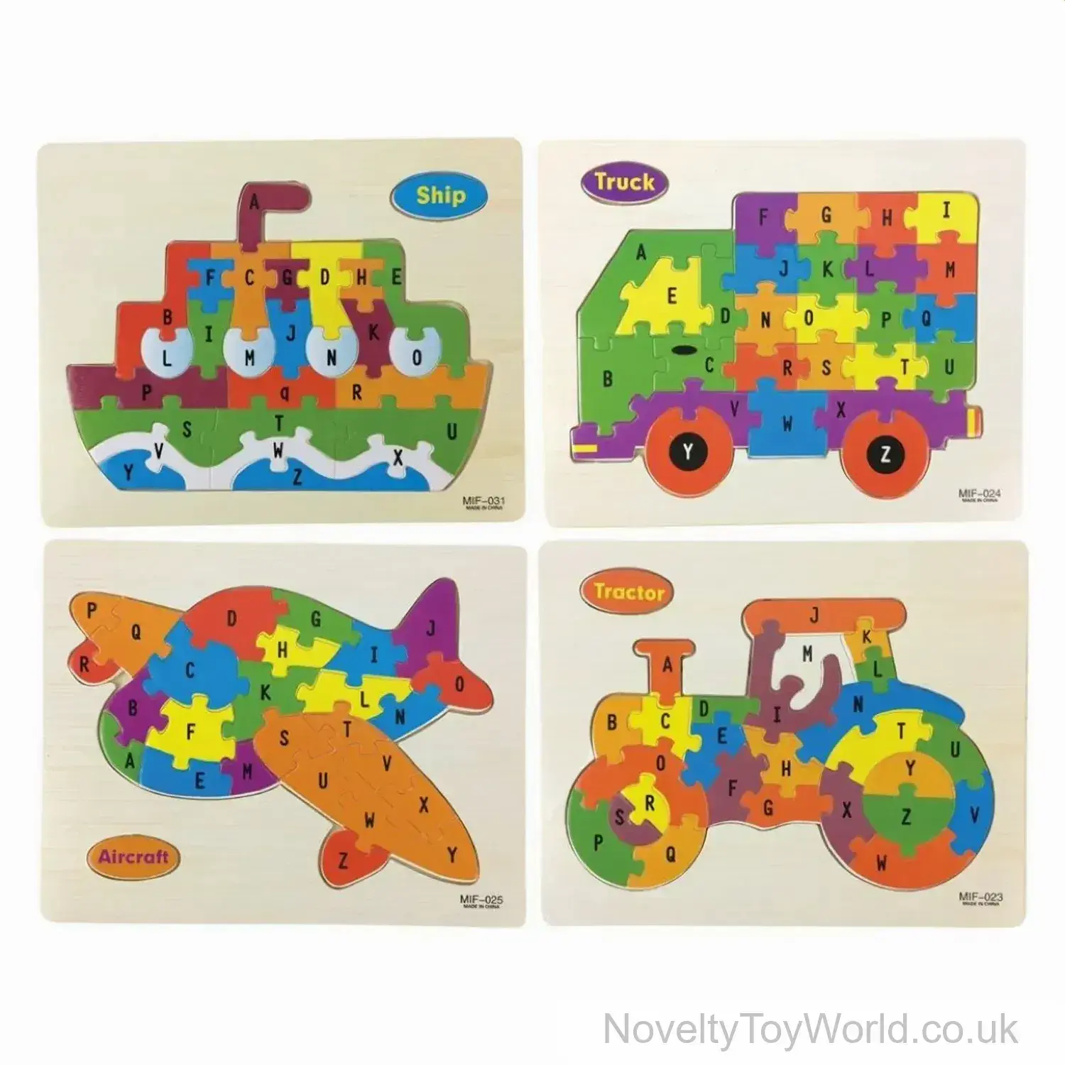 Wooden Vehicle Theme Jigsaw for Kids (22.5cm x 18cm)