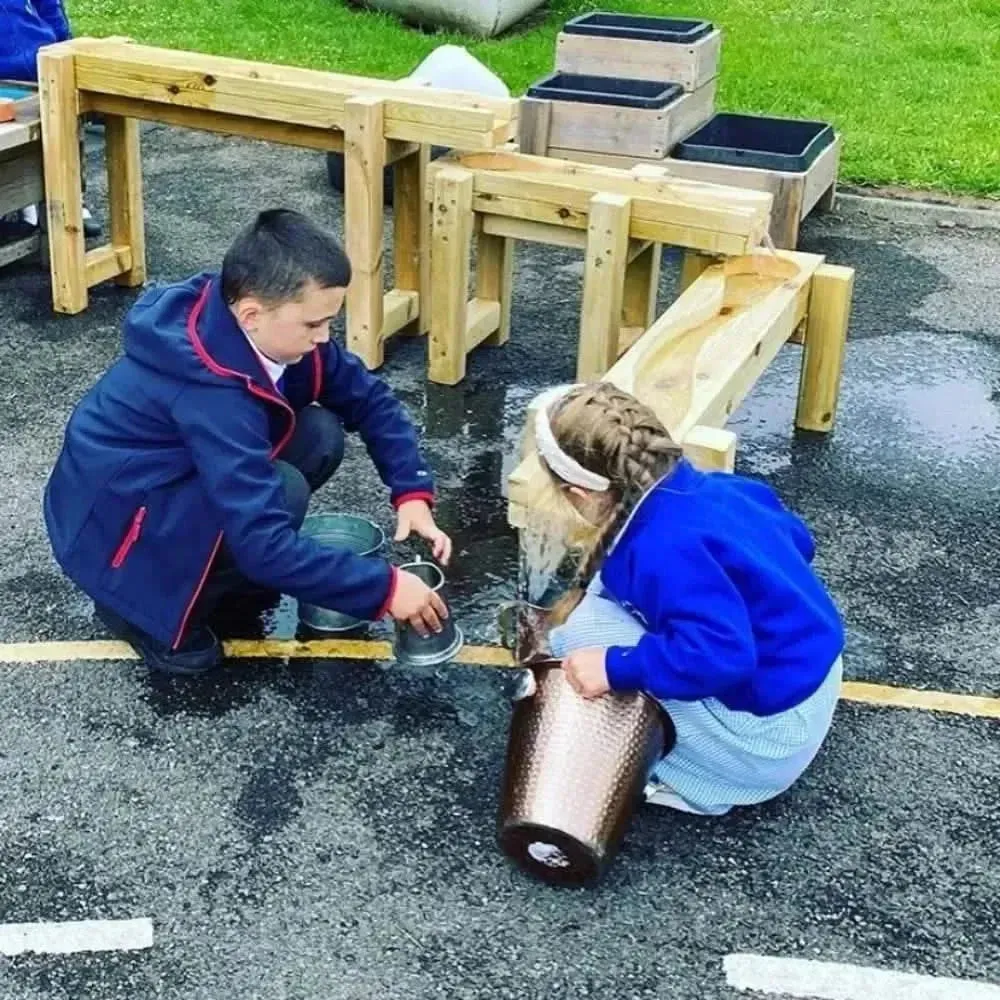 Wooden Water Channelling Chutes