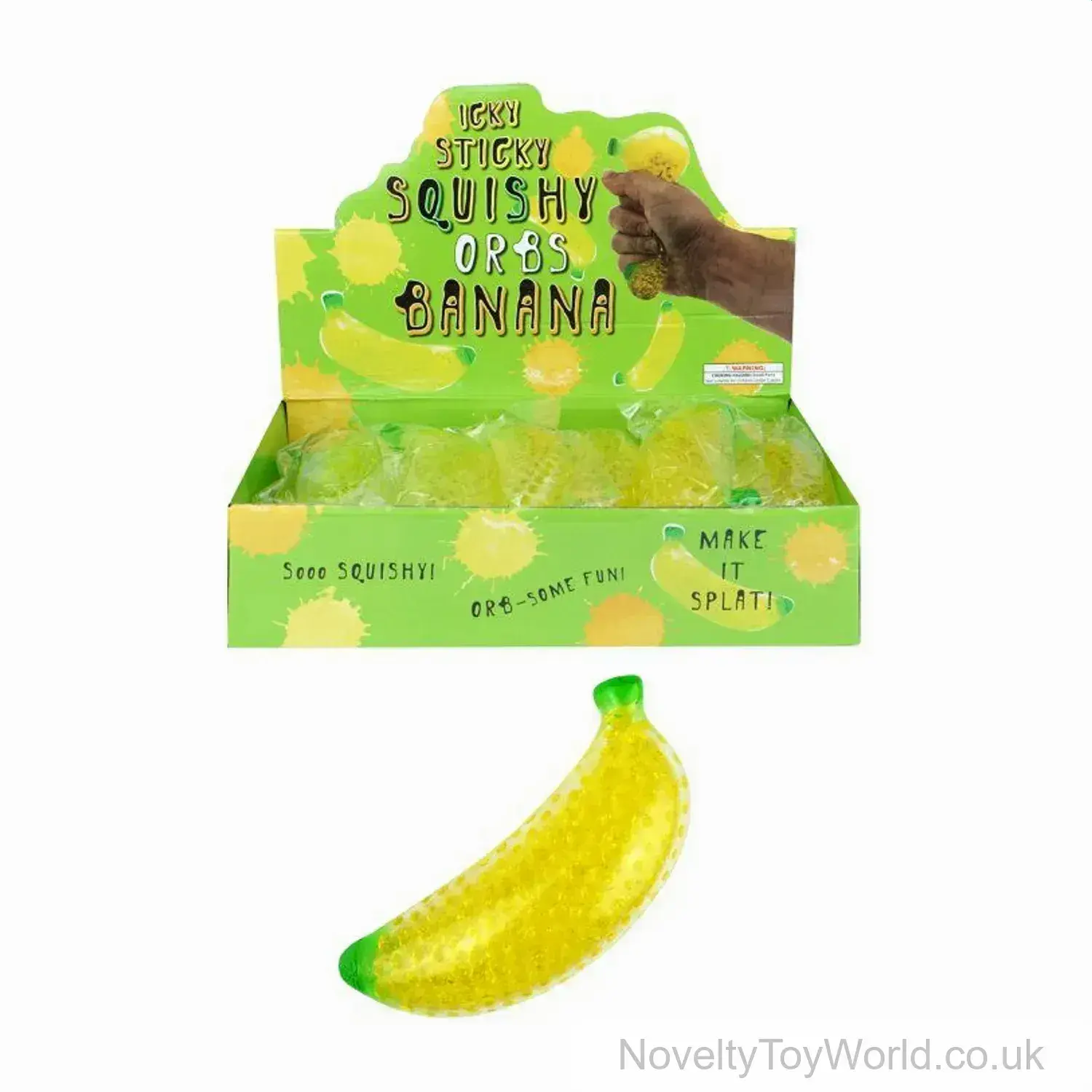 Yellow Banana Squeeze Stress Toy (14cm)