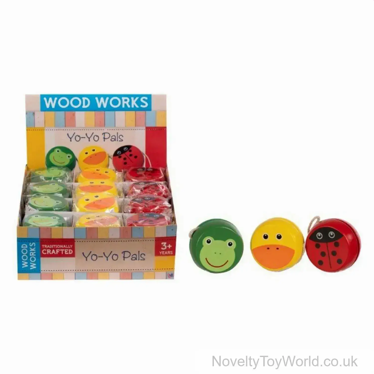Yo-Yo Pals Wooden Yo Yo Toys (5.5cm)