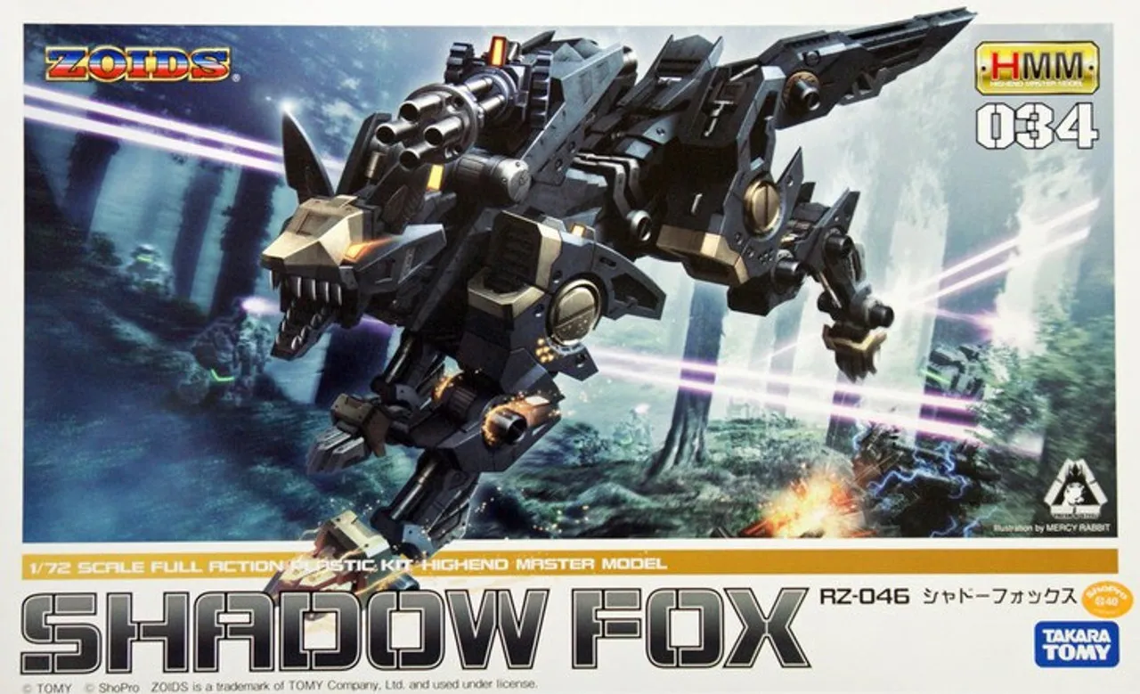 Kotobukiya ZD070 Zoids RZ-046 Shadow Fox 1/72 Scale Kit